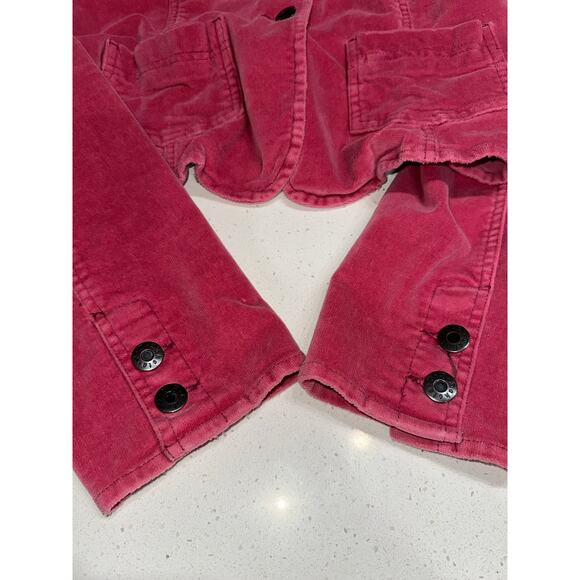 BB Dakota Women’s Velvet Blazer Jacket 2 Button Cropped Pink XL Fairy Grunge Y2K - Picture 6 of 10